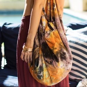 Sale❤️Gold Tie Dye Boho Sling Bag